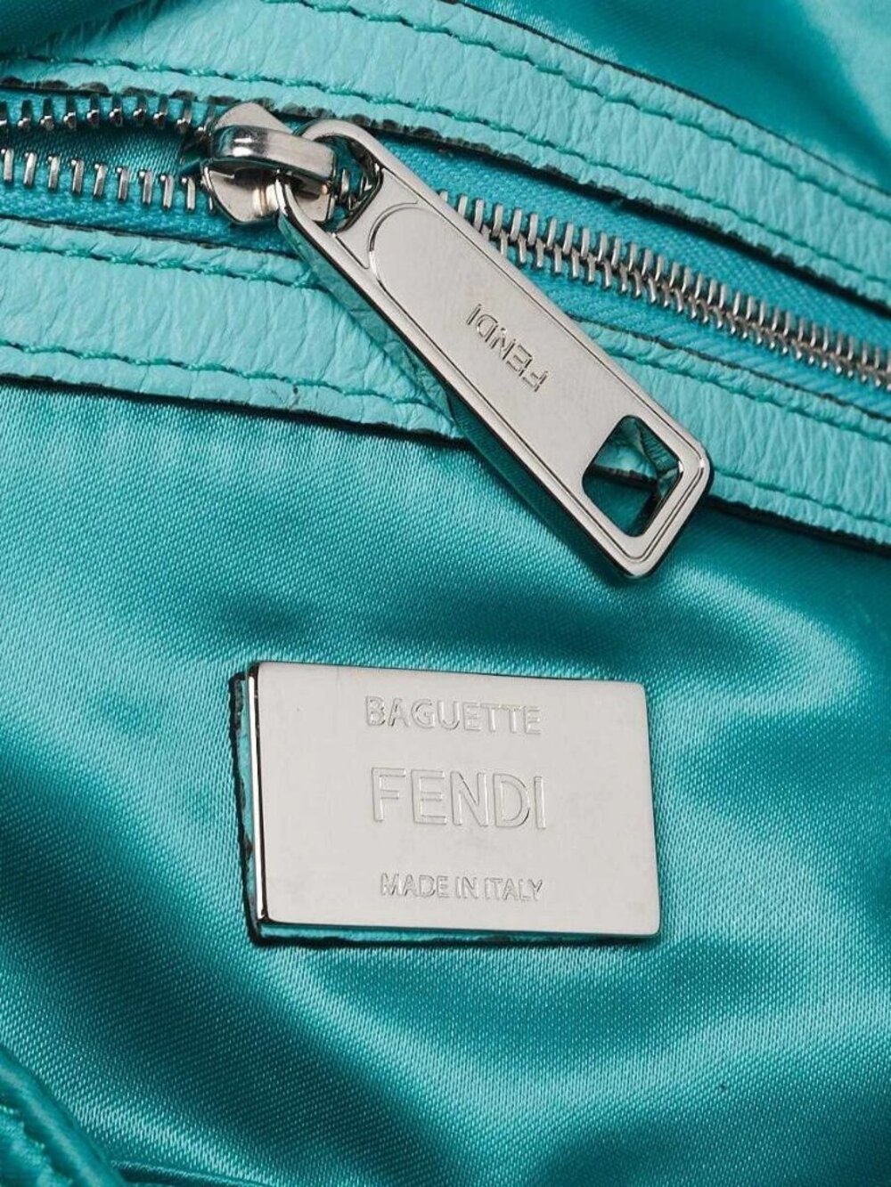 Fendi Green Nylon Convertible Multipocket Belt Baguette Bag 8BR808 - Picture 10 of 12